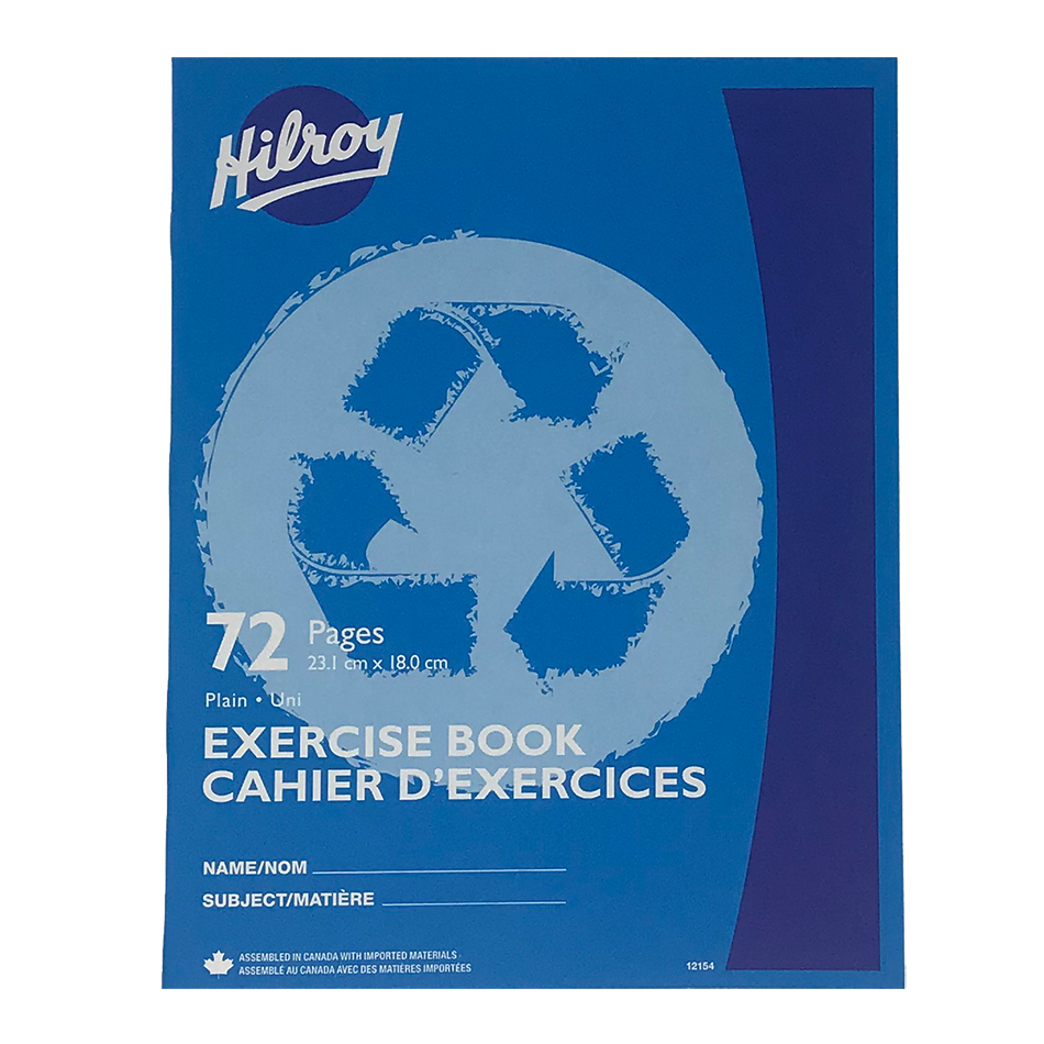 Hilroy Exercise Book (7 1/8" x 9 1/8") - 72 pages (Plain)